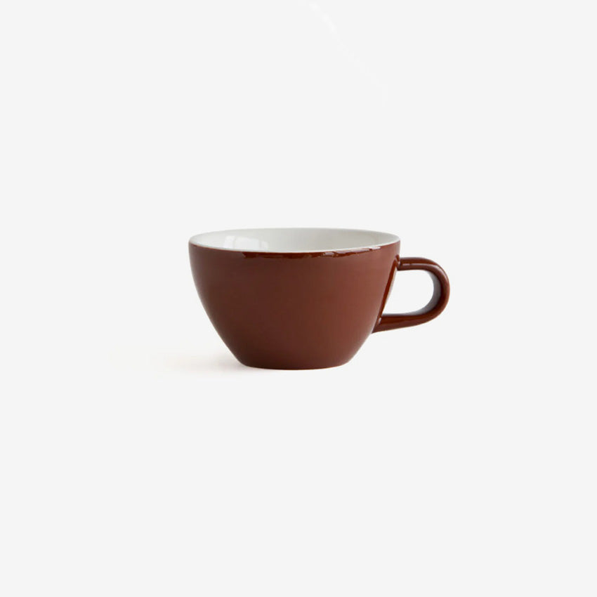 ACME | Tasse et soucoupe cappuccino classiques moyennes - Ensemble de 6