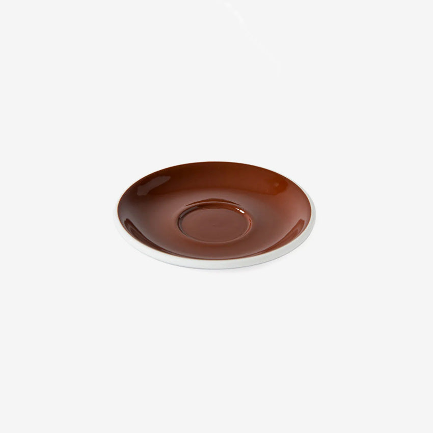 ACME | Tasse et soucoupe cappuccino classiques moyennes - Ensemble de 6