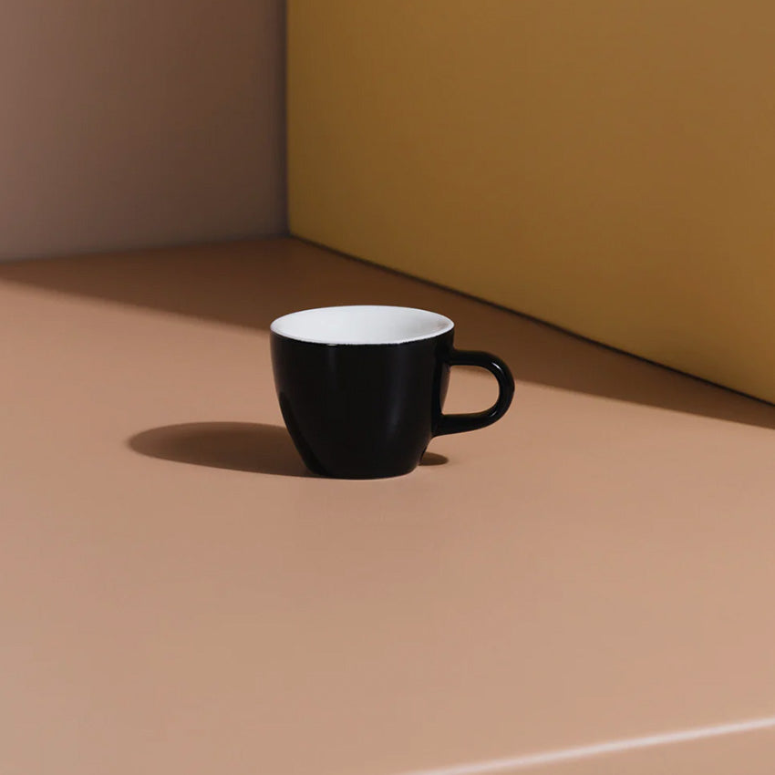 ACME | Mini tasse à café classique et soucoupe - Ensemble de 6