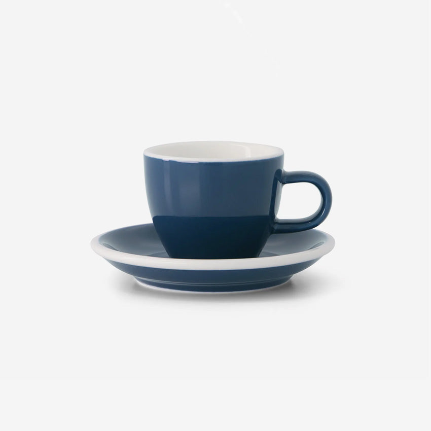 ACME | Mini tasse à café classique et soucoupe - Ensemble de 6