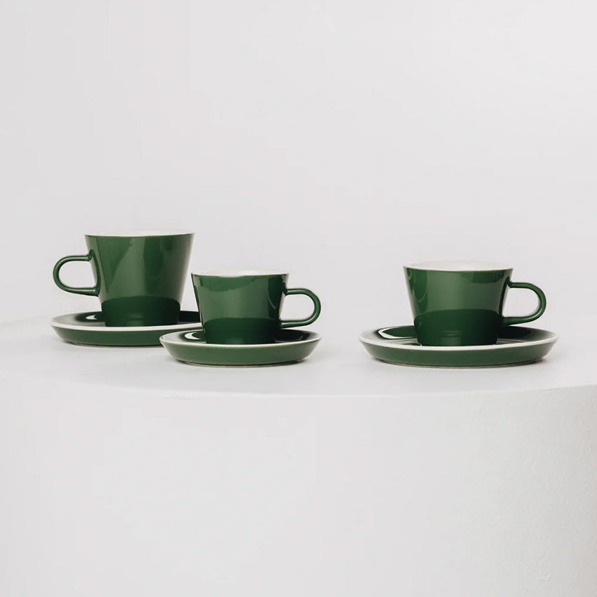 ACME | Petite tasse et soucoupe romaines - Ensemble de 6