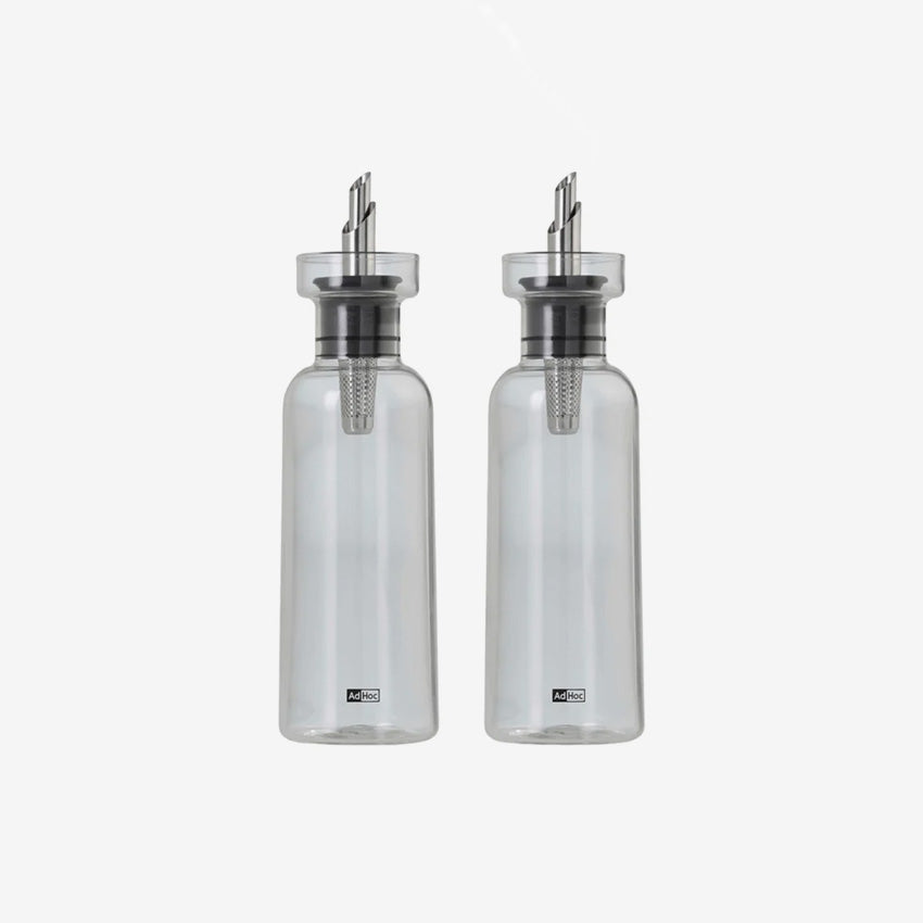 AdHoc | Aromapour Oil/Vinegar Dispenser Set - Grey Glass
