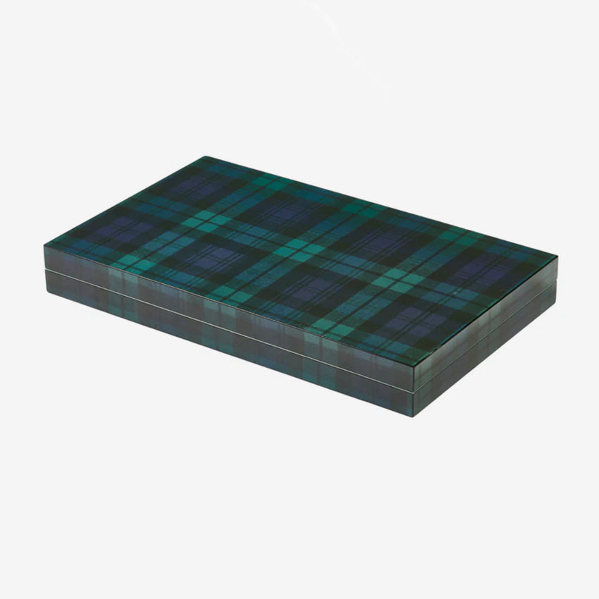 Addison Ross | Lacquer Backgammon - Tartan