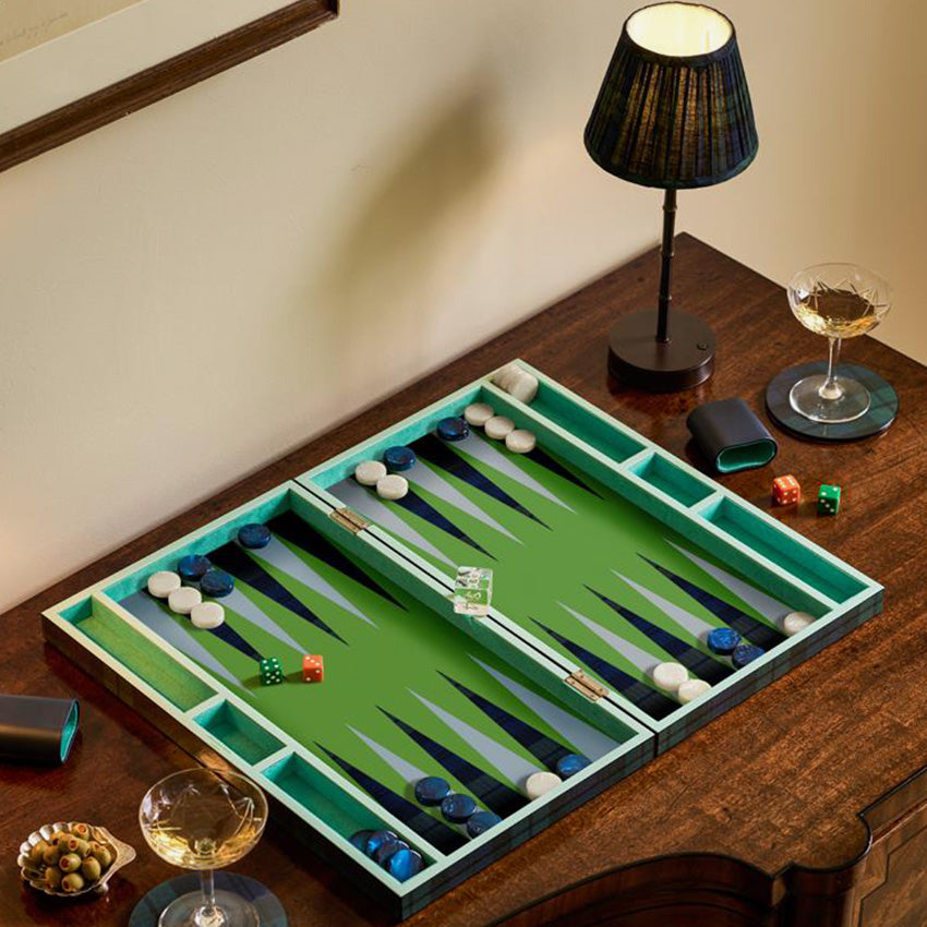 Addison Ross | Lacquer Backgammon - Tartan
