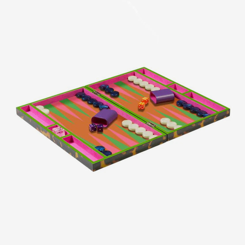 Addison Ross | Lacquer Backgammon - Tortoiseshell