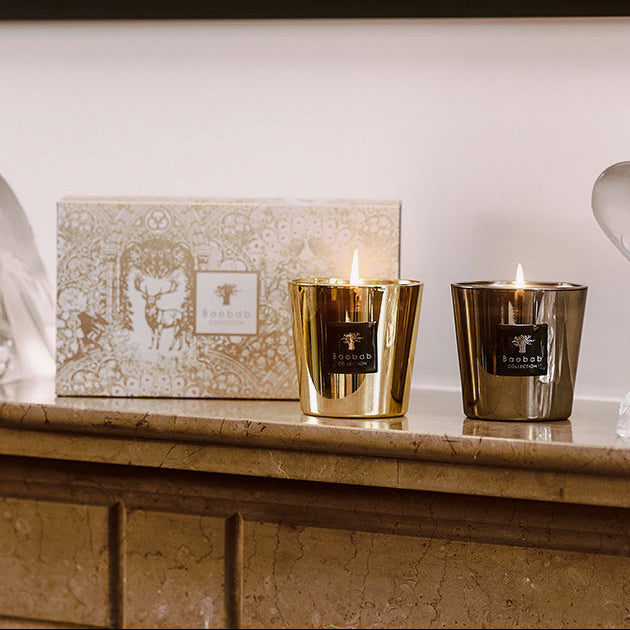 Baobab Collection | Duo bougies Les Exclusives - Aurum et Platine