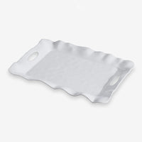 Beatriz Ball | Vida Havana Rectangular Tray with Handles (White)