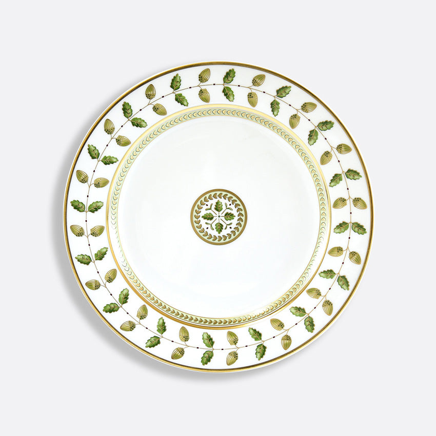 Bernardaud | Constance Gold & Green Leaves Plate