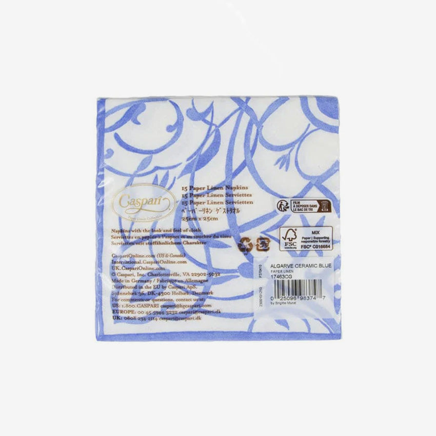 Caspari | Algarve Serviettes en papier Airlaid