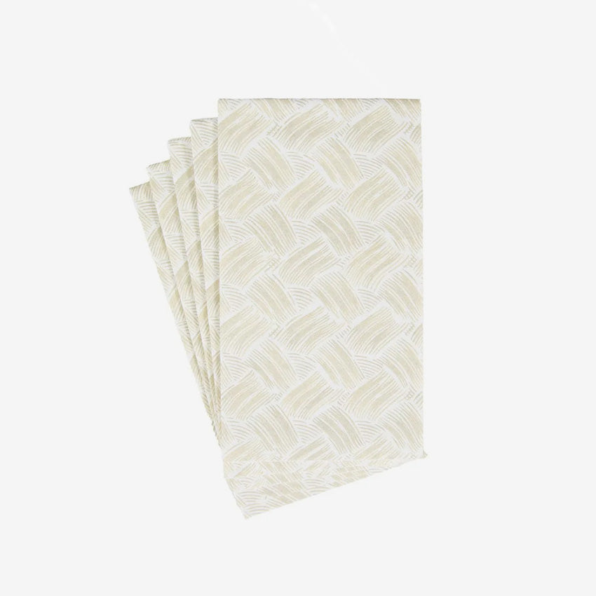 Caspari | Basketry Paper Linen Napkin