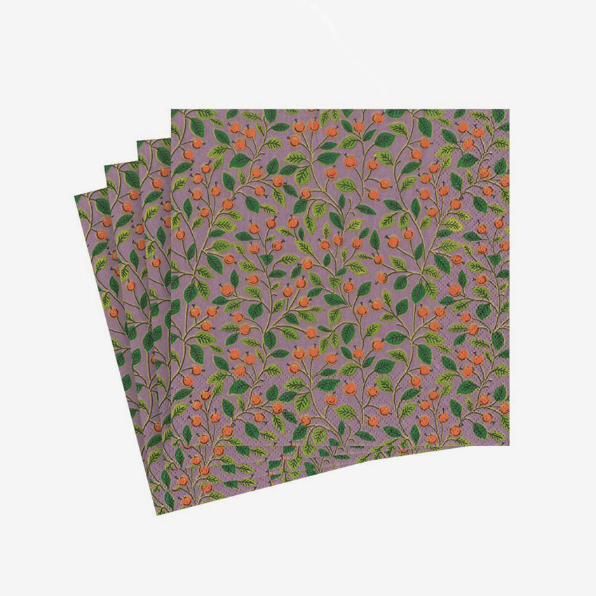 Caspari | Serviette de table Berries and Leaves