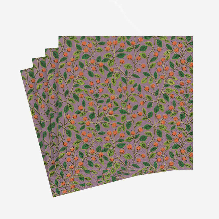 Caspari | Serviette de table Berries and Leaves