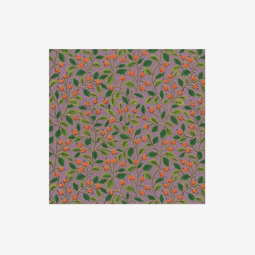 Caspari | Serviette de table Berries and Leaves
