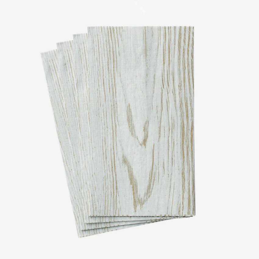 Caspari | Serviette en faux bois de bouleau