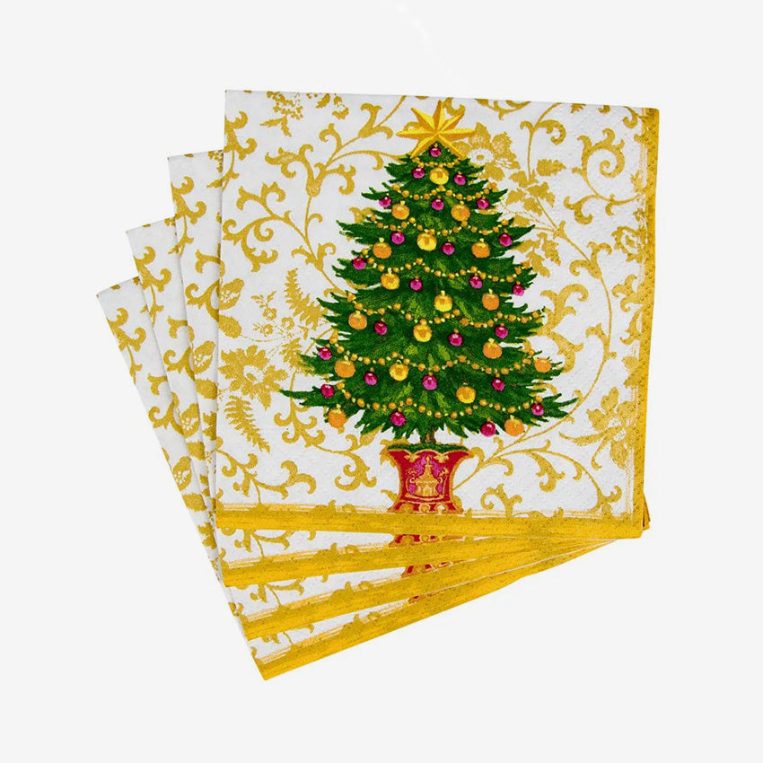 Caspari | Gilded Tree Napkin