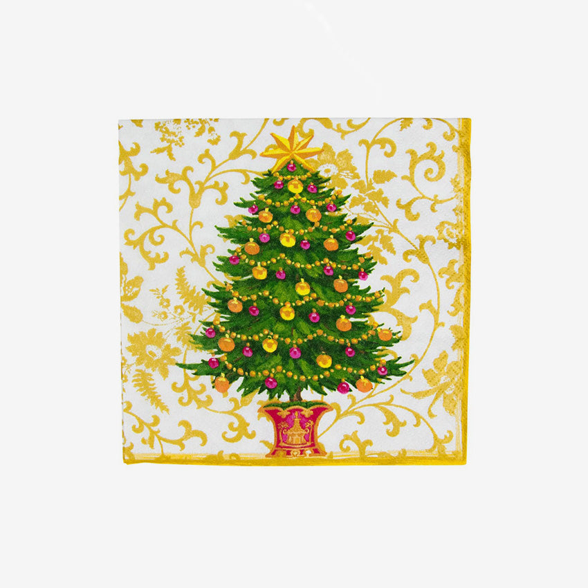 Caspari | Gilded Tree Napkin