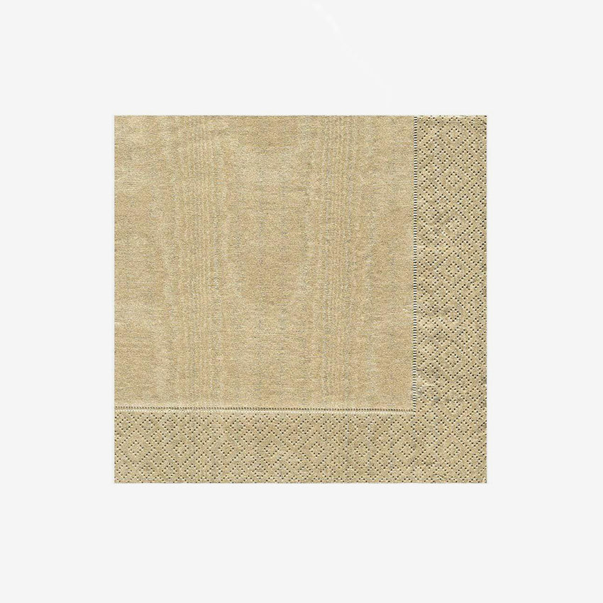 Caspari | Serviette Moire Gold