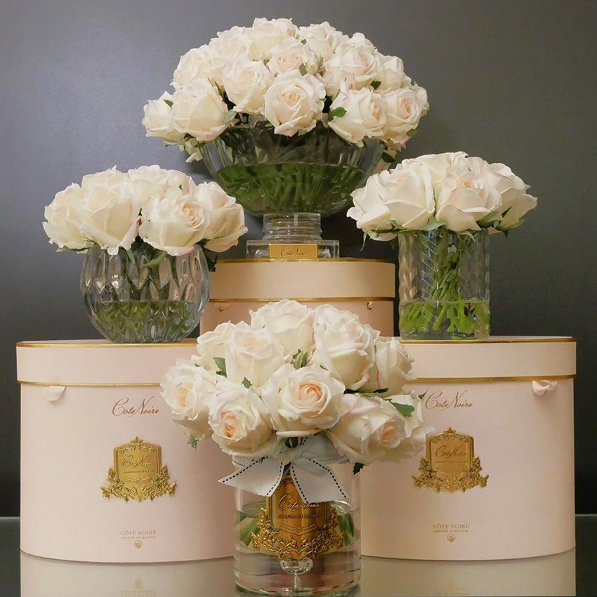 Côte Noire | Rosebuds Grand Bouquet - Clear Glass
