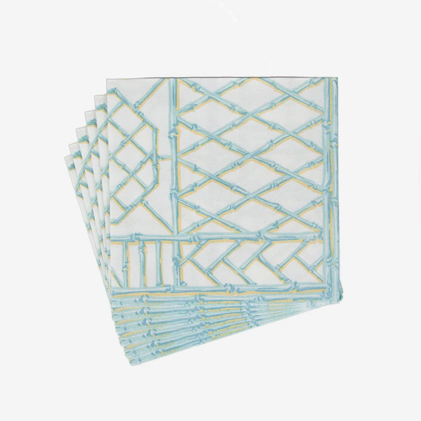 Caspari | Bamboo Screen Paper Linen Napkin