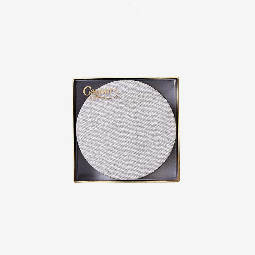 Caspari | Classic Canvas Round Coasters