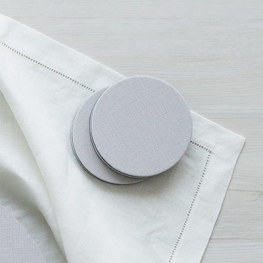 Caspari | Classic Canvas Round Coasters