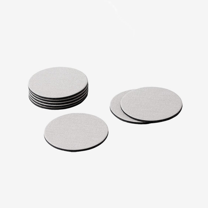 Caspari | Classic Canvas Round Coasters