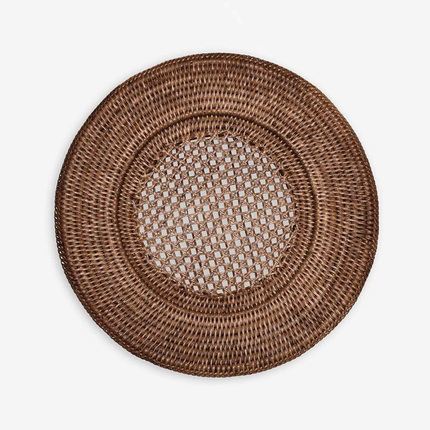 Caspari | Rattan Round Charger Plate