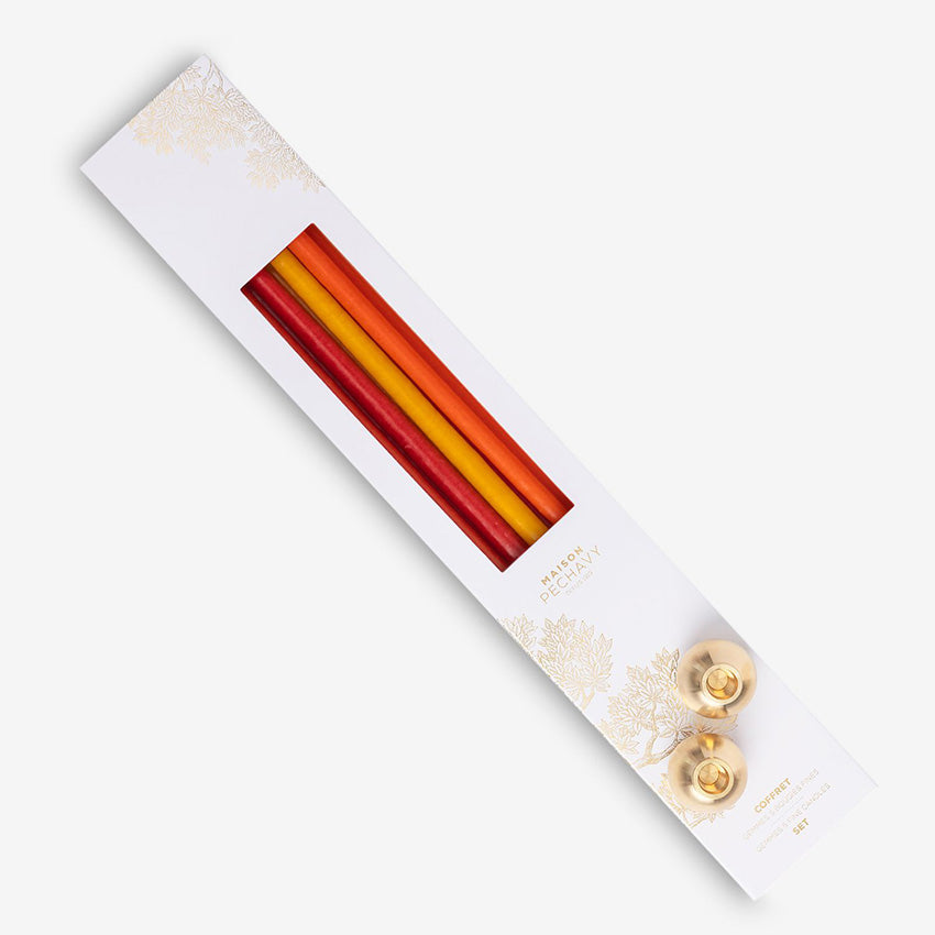 Maison Pechavy | Set of Fine Candles & Gemmes Candleholders