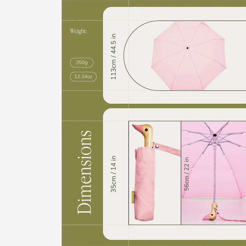 Duckhead | Compact Duck Umbrella - Easter Pink