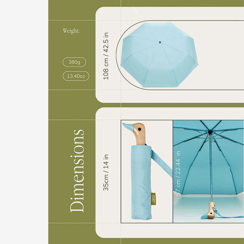 Duckhead | Compact Duck Umbrella - Popsicle Blue
