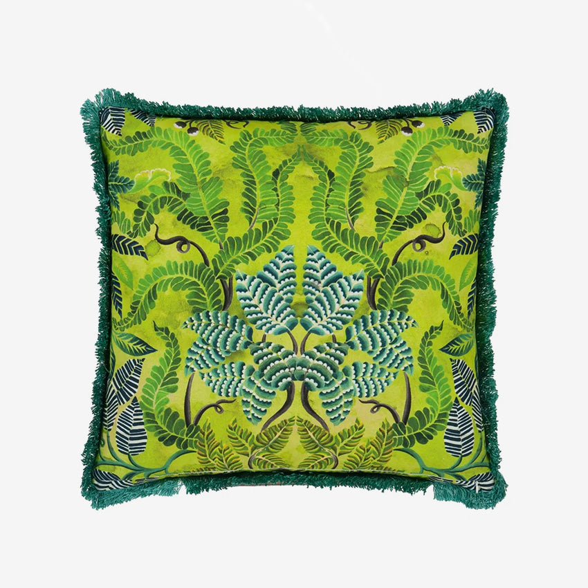 Christian Lacroix | Brocart Décoratif Coussin brodé citron vert 