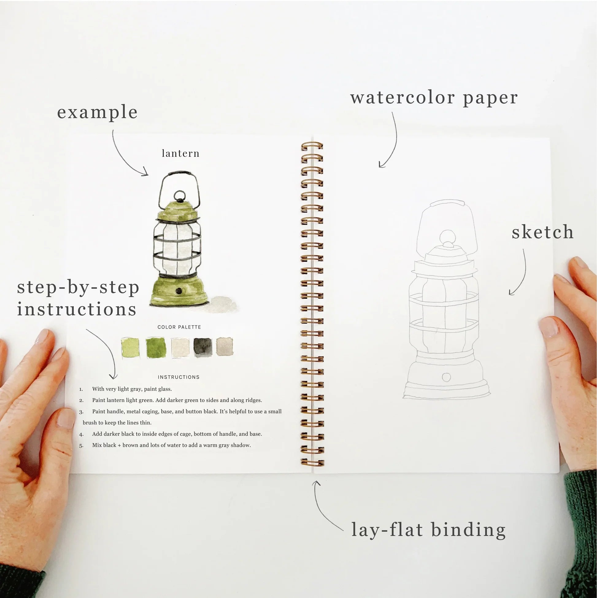 Emily Lex | Camping Watercolour Workbook