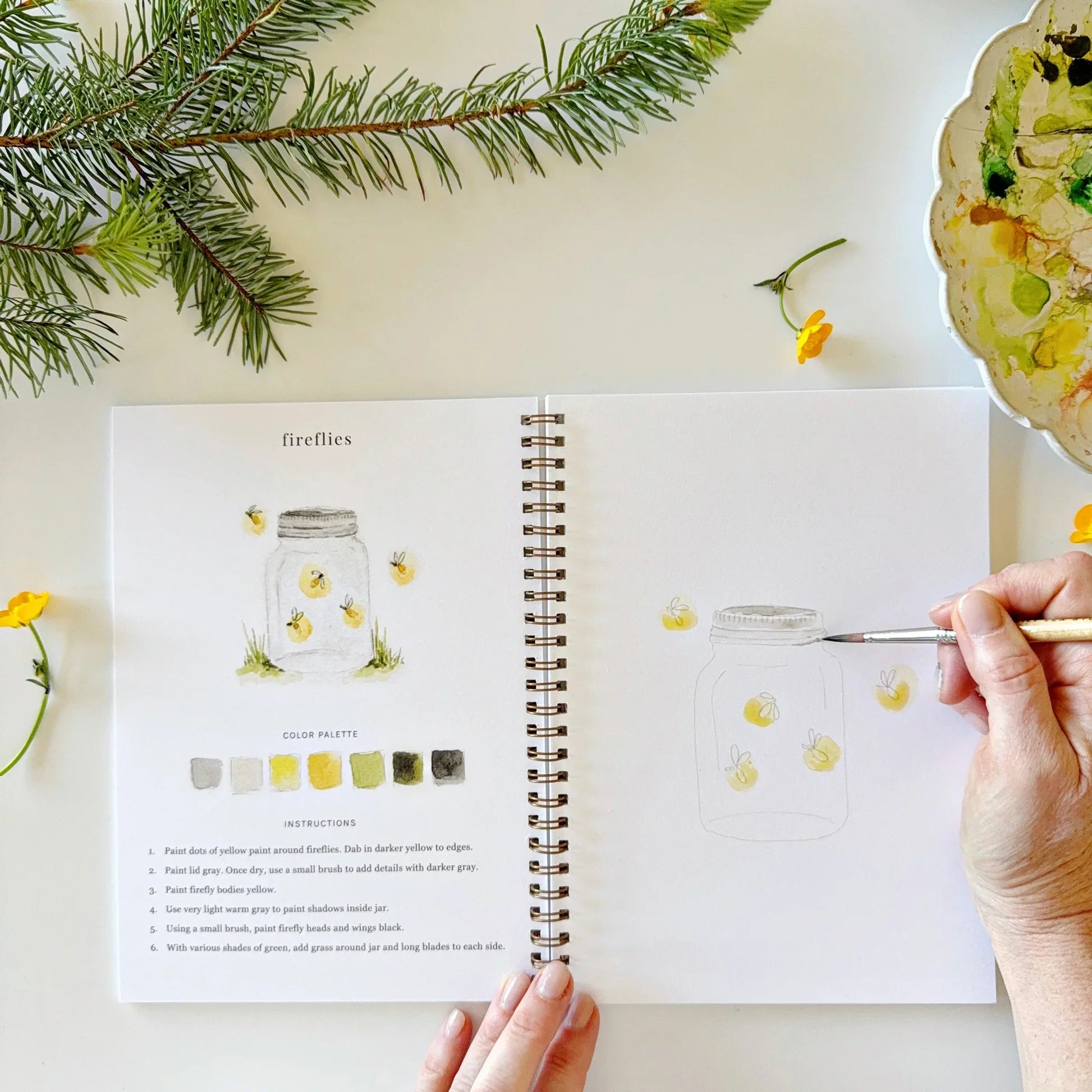 Emily Lex | Camping Watercolour Workbook