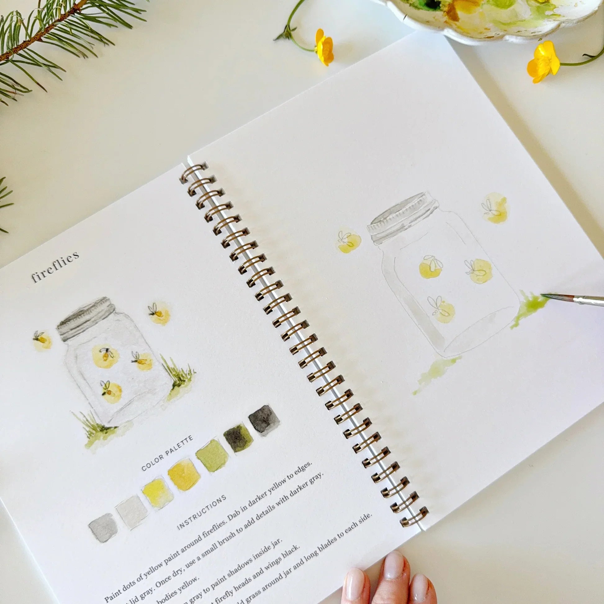 Emily Lex | Camping Watercolour Workbook