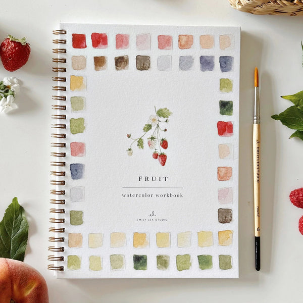Emily Lex | Fruit Watercolour Workbook