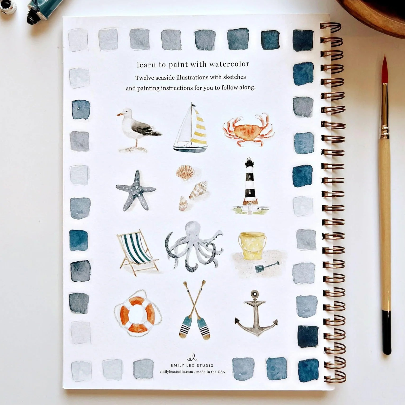 Emily Lex | Seaside Watercolour Workbook