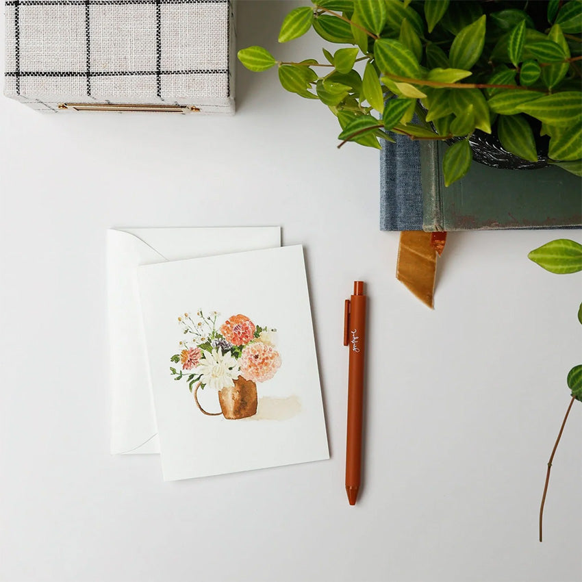 Emily Lex | Carte Souhaits Dahlia Bouquet