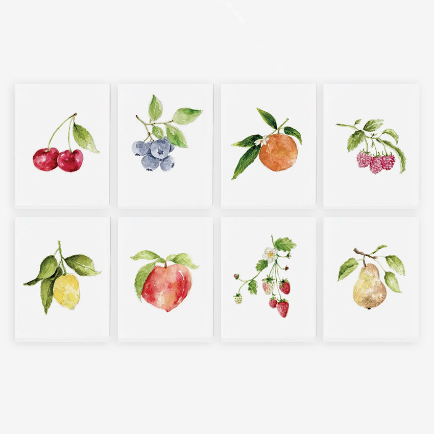 Emily Lex | Fruit Assorted Notecards - Set of 8