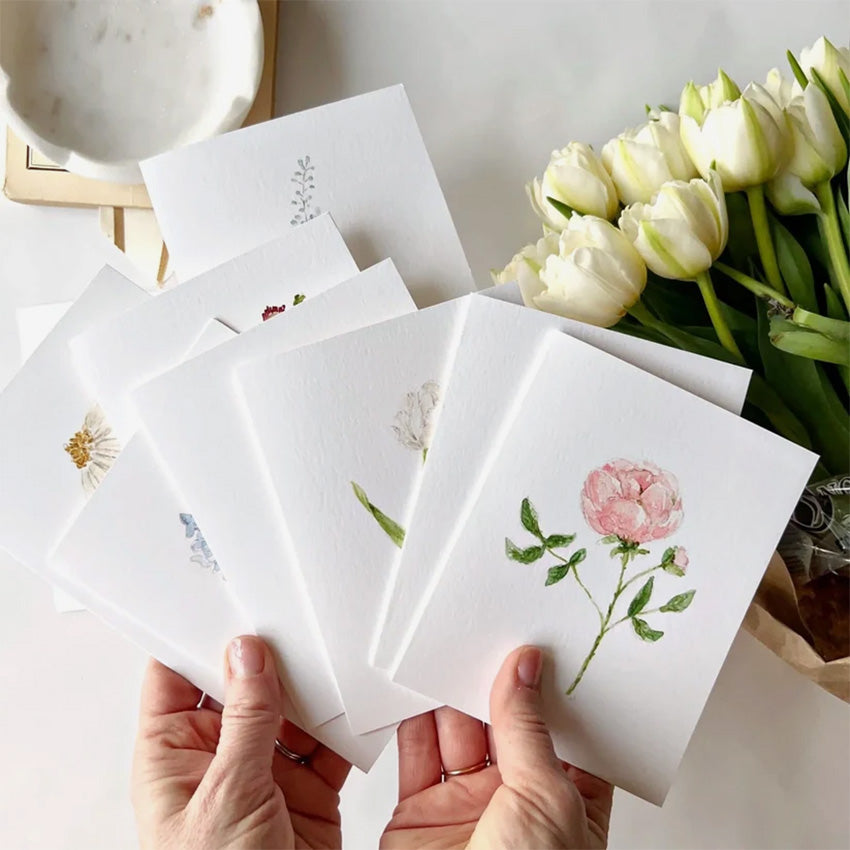 Emily Lex | Garden Flowers Assorted Notecards - Set of 8