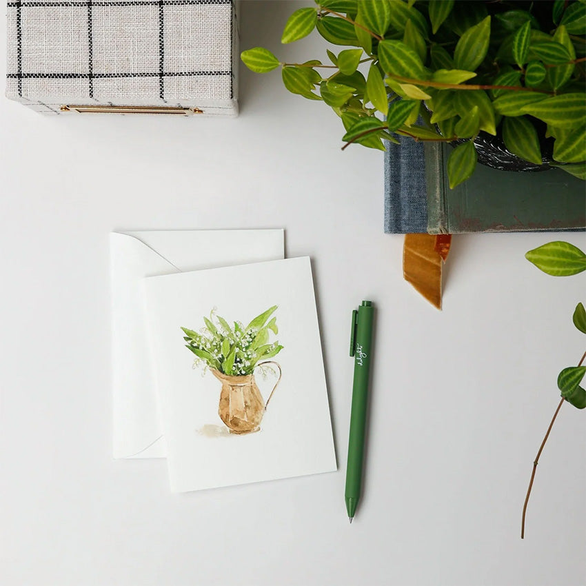 Emily Lex | Cartes de Souhaits Lily of the Valley - Ensemble de 8
