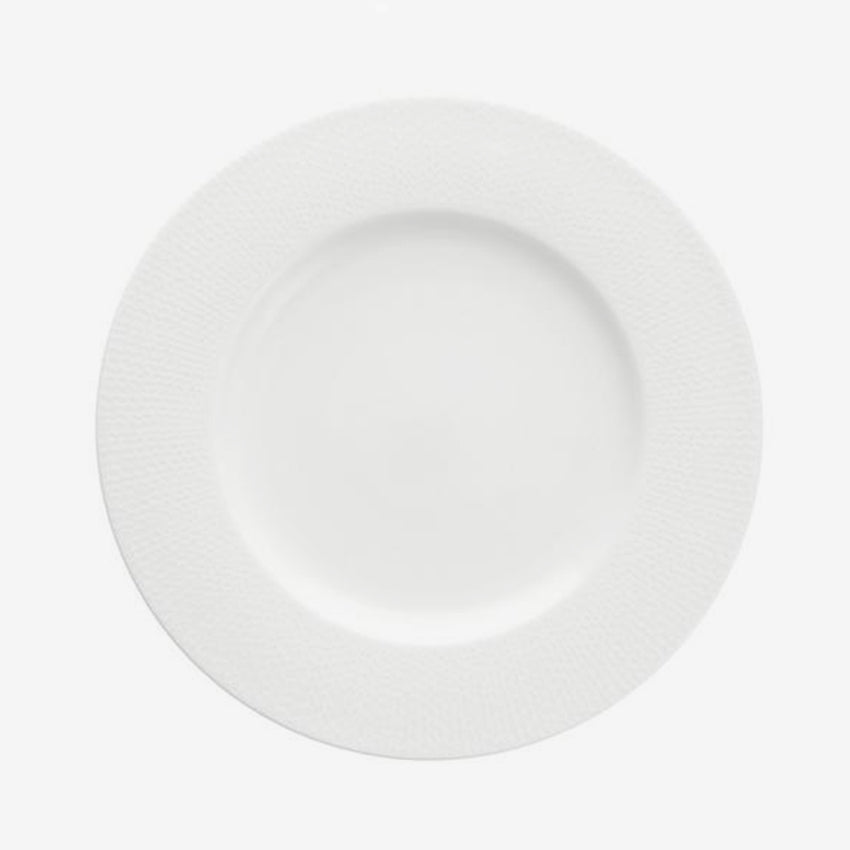 Fortessa | Amanda White Embossed Dinner Plate