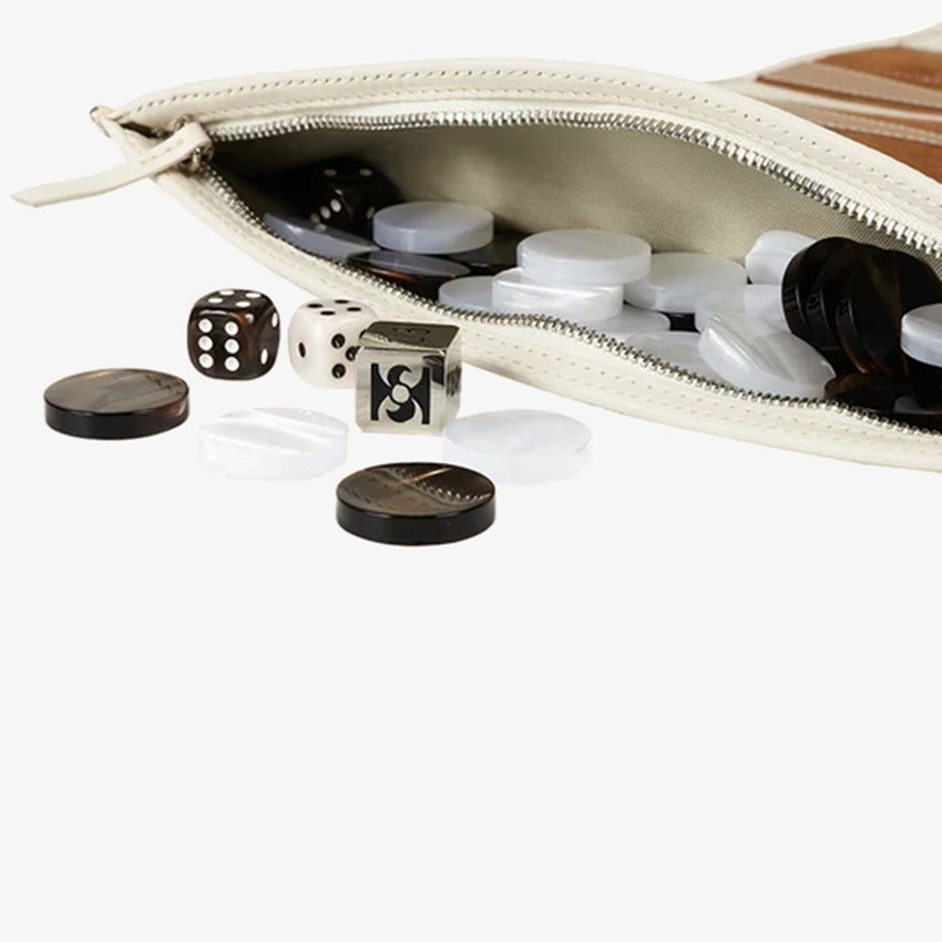 Hector Saxe | Victor Backgammon Travel Fabric - Velvet