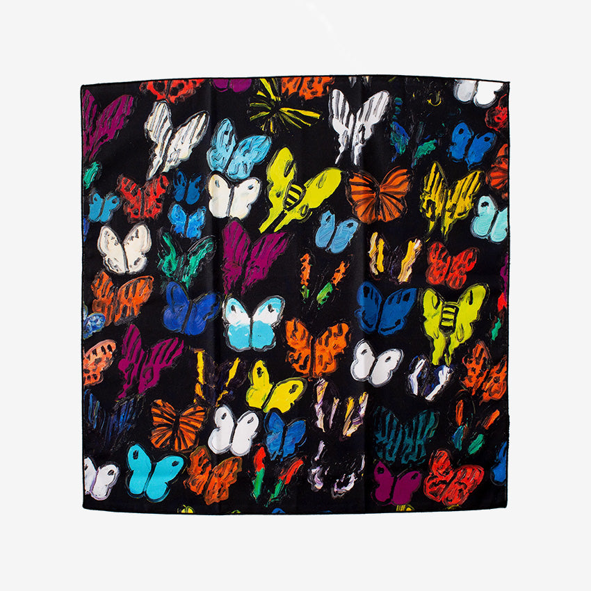 Hunt Slonem | Butterflies in Flight Cotton Dinner Napkin