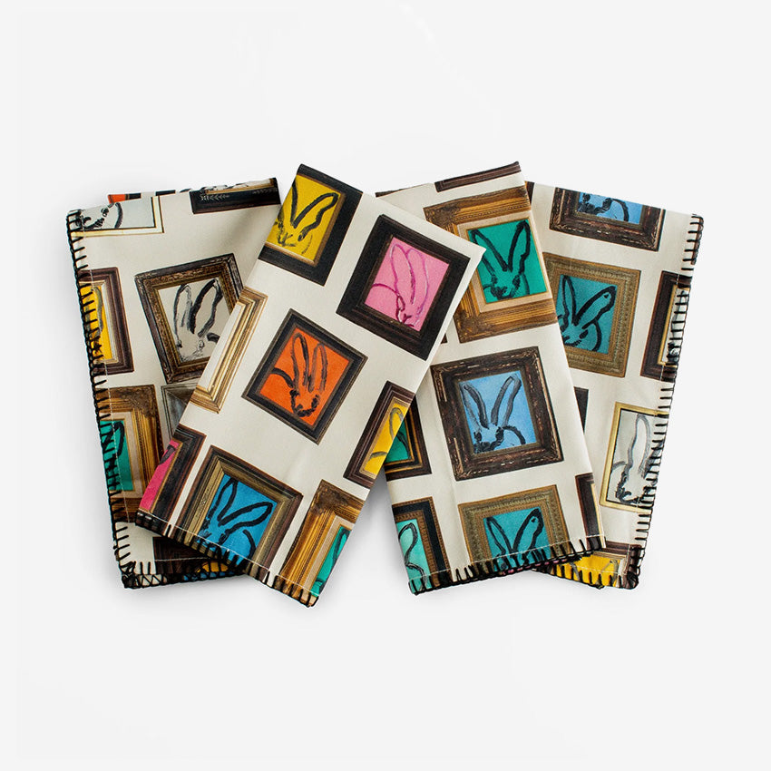 Hunt Slonem | Serviette de table en coton Hunt's Studio