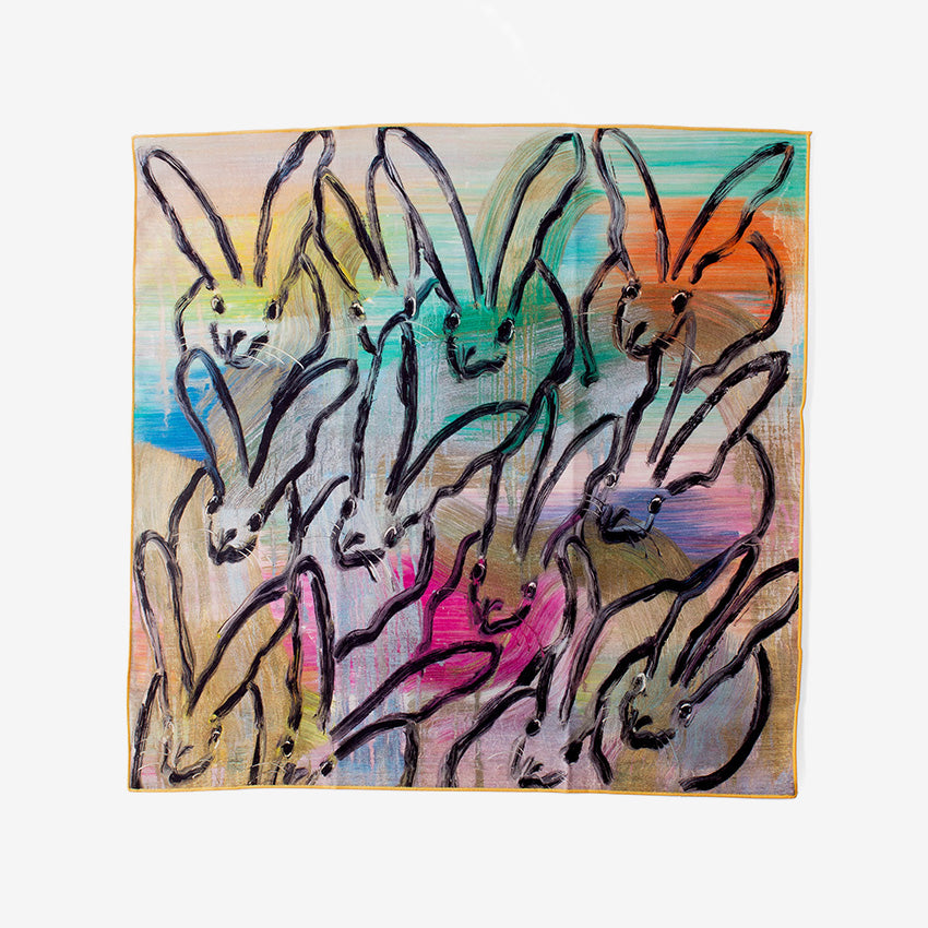 Hunt Slonem | Serviette de table en coton Lucky Bunny