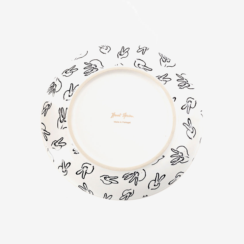 Hunt Slonem | Assiette d’appoint Rabbit Run
