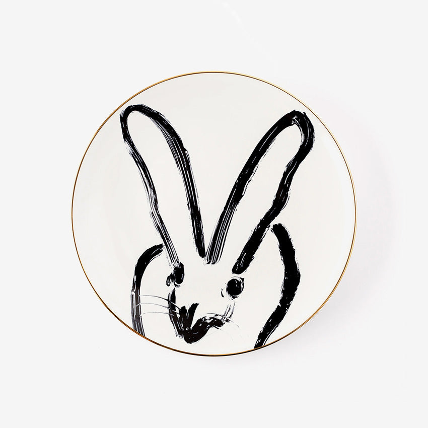 Hunt Slonem | Assiette à dîner Rabbit Run