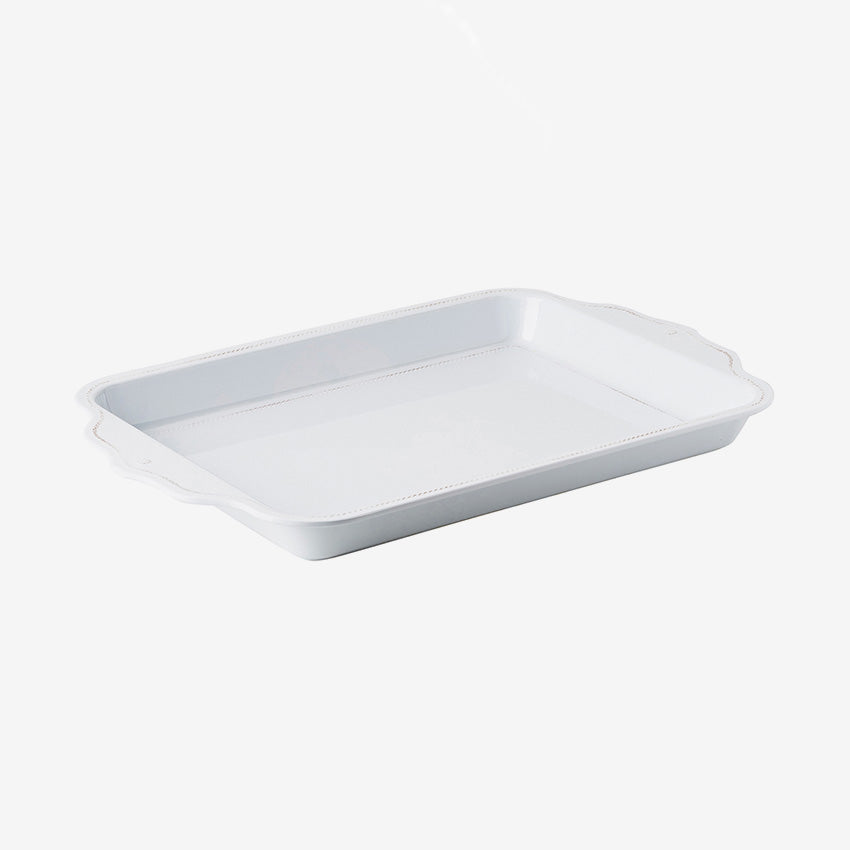 Juliska | Plateau en mélamine 24" Berry & Thread - Blanc