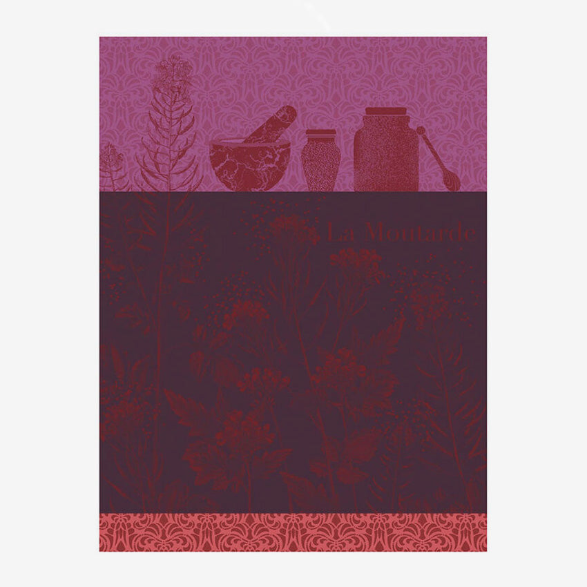 Le Jacquard Français | Torchon Moutarde En Fleurs