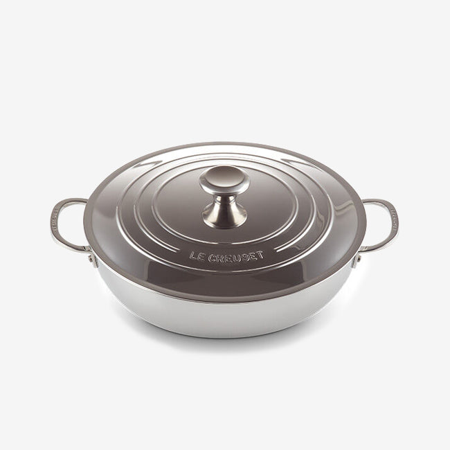 Le Creuset | Braisière en acier inoxydable avec couvercle